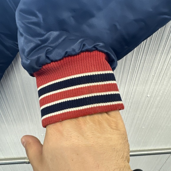 Vintage 80s Boston Red Sox MLB Diamond Collection Starter Satin Bomber Jacket XL - Picture 14 of 14